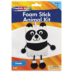Creativity Street Foam Stick Animal Kit - Panda (front of packaging)