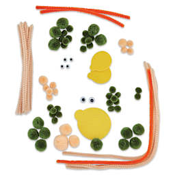 Creativity Street Pom Pon Animal Kit - Turtles, Set of 3 (kit contents)