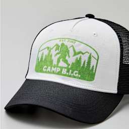 Cricut Hat Blank - Trucker style hat with heat transfer image