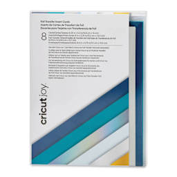 Cricut Joy Foil Transfer Cards, Inserts, and Envelopes - Blue Lagoon, A2, Pkg of 8