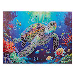 Craft Medley Diamond Painting Canvas Art Kit - Turtle