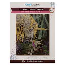 Craft Medley Diamond Painting Canvas Art Kit - Fantasy Friends front of packaging