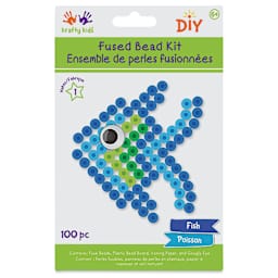Krafty Kids Fused Bead Kit - Fish (front of packaging)