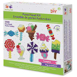 Krafty Kids Fused Bead Kit - Candyland Set (front of packaging)