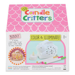 Bright Stripes LED Candle Critters Kit - Bunny (back of packaging)