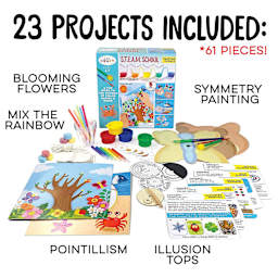 Let's Craft S.T.E.A.M. School Painting Science Set (kit contents overview)