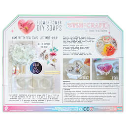 WishCraft Flower Power DIY Soaps Kit (back of packaging)