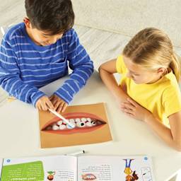 Hand2Mind Head-to-Toe Human Body Science Lab (children playing with head-to-toe human body science lab)