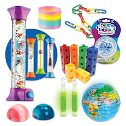 Hand2Mind Sensory Fidget Toy Kit (contents close-up)