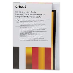 Cricut Foil Transfer Cards, Inserts, and Envelopes - Royal Flush, Pkg of 12