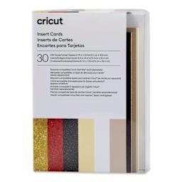 Cricut Cards, Inserts, and Envelopes - Glitz and Glam, Pkg of 30 , front of the packaging. 