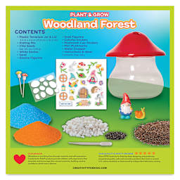 Creativity for Kids Plant and Grow Woodland Forest Kit, back of the packaging 