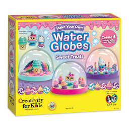 Creativity for Kids Make Your Own Water Globes Kit - Sweet Treats (front of packaging, angled view)