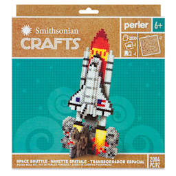 Perler Smithsonian Crafts Fused Bead Kit - Space Shuttle, front of the packaging