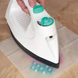 Perler Fused Bead and Learn Pattern Blocks Kit, ironing beads through paper