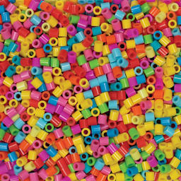 Perler Fused Bead and Learn Pattern Blocks Kit,  assorted colors of the beads