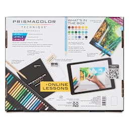 Prismacolor Technique Nature Drawing Set - Level 3, Refinement & Mastery (back of box)