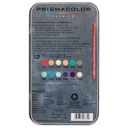 Prismacolor Technique Animal Drawing Set - Butterfly Technique Kit, back of the tin package