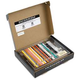 Prismacolor Technique Animal Drawing Set - Level 1, Drawing and Shading, contents shown inside box