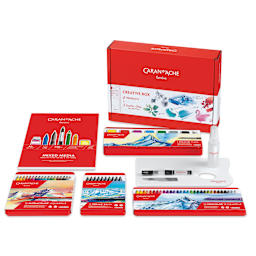 Caran d'Ache Creative Box Set, contents laid out