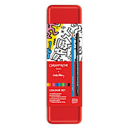 Caran d'Ache Keith Haring Colour Set, front of the packaging