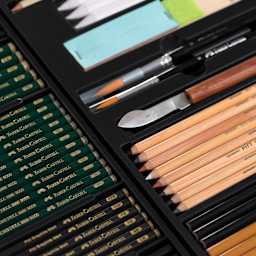 Faber-Castell Limited Edition Art & Graphic 260th Anniversary Set, contents of the set shown