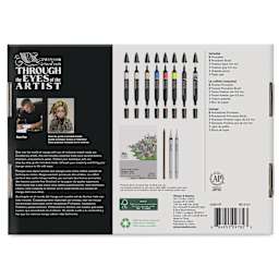 Winsor & Newton Mixed Media Manga Set, back of box