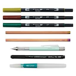 Tombow Urban Sketching Set - Japanese Edition, Set of 8, contents