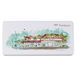 Tombow Urban Sketching Set - Japanese Edition, Set of 8, closed metal tin
