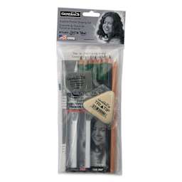 General's Graphite Portrait Drawing Set - Set of 14, Realistic Portraits, front of the packaging