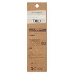 Pilot Iro-Utsushi Dip Pen - Clear, Fine Nib, back of packaging