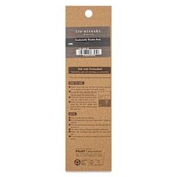 Pilot Iro-Utsushi Dip Pen - Black, Fine Nib, Wooden Barrel, back of packaging