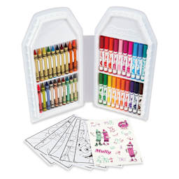 Crayola Limited Edition 60-Piece Art Set - Mauve Art Case, Assorted contents