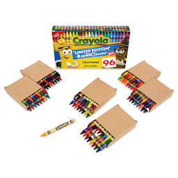 Crayola Limited Edition Crayons - Set of 96 with 8 Retired Colors, contents