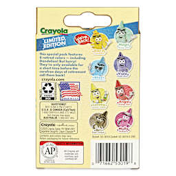 Crayola Crayons - Limited Edition, Set of 8, Retired Colors, back of packaging