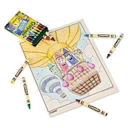 Artwork made with Crayola Limited Edition Crayons - Set of 8, Retired Colors