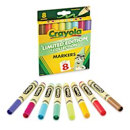 Crayola Broad Line Markers - Limited Edition, Set of 8, Retired Colors, set contents