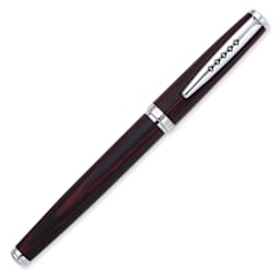 Tom Hessin Edinburgh Collection Rollerball Pen - Forth Bridge Red, cap on