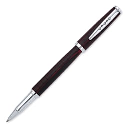Tom Hessin Edinburgh Collection Rollerball Pen - Forth Bridge Red, cap off