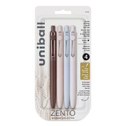 Uni-Ball Zento Gel Pens - Set of 4, Macrame, 0.7 mm, front of packaging