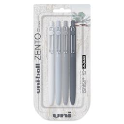 Uni-Ball Zento Gel Pens - Set of 4, Zen, 0.7 mm, front of packaging