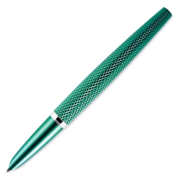 Diplomat Viper Fountain Pen - Green Guilloche, view from above
