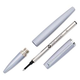 Diplomat Viper Rollerball Pen - Silver Guilloche, disassembled