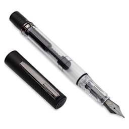 Monteverde MP1 Fountain Pen - Black Noir, Fine Nib with cap (image may show a different size nib) 