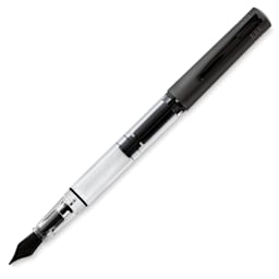 Monteverde MP1 Fountain Pen - Coal Grey, Broad Nib (image my show different size nib)