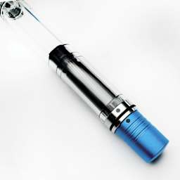 Monteverde MP1 Stub Fountain Pen - Bright Blue, close up of piston system