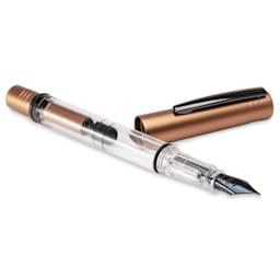 Monteverde MP1 Fountain Pen - Mocha Mousse, Fine Nib with cap (image may show a different size nib)