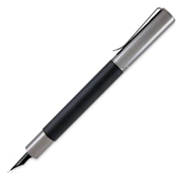 Monteverde Ritma Fountain Pen - Black, Broad Nib, side view (image may show a different size nib)