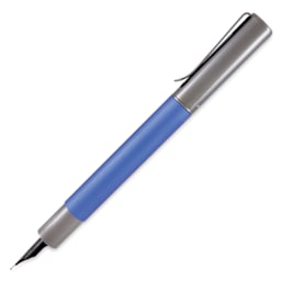 Monteverde Ritma Fountain Pen - Blue, Medium Nib, side view (image may show a different size nib)