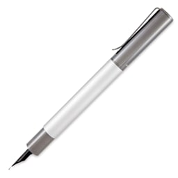 Monteverde Ritma Fountain Pen - Silver, Extra Fine Nib, side view (image may show a different size nib)